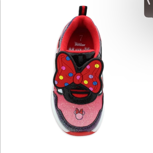 Minnie Mouse Toddler Girls Light Up Kids Athletic Shoes Children Sneaker New - Picture 4 of 6